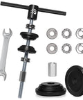 BUCKLOS bike headset press-in tool kit with adjustable screw press, wrenches, bearings and bottom bracket adapters