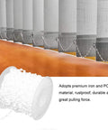 Vertical Bead Cord For Blinds And Curtains, Smooth Beaded Chain For Roller Blind Fittings, shown with vertical blinds