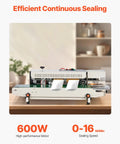 Heavy Duty Continuous Horizontal Bag Sealer Machine With Digital Temp Control And Air Blow Function For Quick Plastic Packaging Grinds Built Tough For Zero Sweat Daily Shipping Tasks displayed showing high-performance motor and sealing speed.