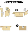 Built Tough 4 Pack Push Plunger Cabinet Lock With Keyed Alike Drawer Catch For Filing Box installation guide steps