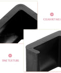 Close-up of Outdoor Patio Sofa Clips Set 10 Pack Black Plastic Sectional Connectors for detail texture and design.