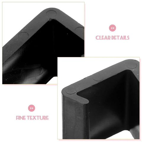Close-up of Outdoor Patio Sofa Clips Set 10 Pack Black Plastic Sectional Connectors for detail texture and design.