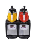 Compact Countertop Ice Maker Automatic Electric Machine Makes Slushy Drinks and Tea Ice Small Portable Unit with Rock Solid Build, Smooth Operation, and No Sweat Setup for Home Bar, RV Camping, and Outdoor Adventures showing slushy drink dispensers.