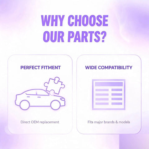 Graphic explaining benefits of Heavy Duty Engine Water Pump Compatible With Buick Allure LaCrosse Chevy Impala and more.