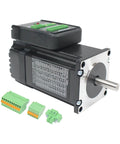 Nema23 Closed Loop Stepper Motor With Integrated Digital Hybrid Servo Drive System 2 Nm Torque 24 To 48V DC RS232 1000 Line Encoder