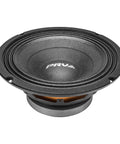 8 Inch Midbass Speaker 8MB450 V2 Pair, 450 Watts, 8 Ohm, Two Inch Voice Coil, black cone design, side view