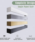 Four In One Curtain Pelmet With Double Rails And Decorative Panel Custom Length Ceiling Mount Optional Smart Light Belts