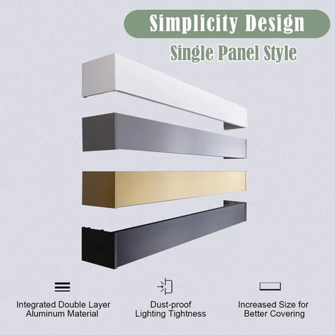 Four In One Curtain Pelmet With Double Rails And Decorative Panel Custom Length Ceiling Mount Optional Smart Light Belts