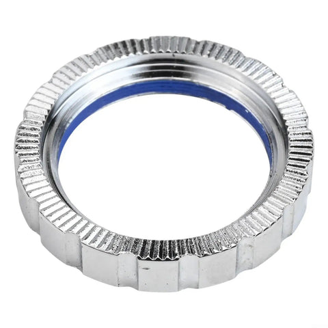 Close-up of a steel ring with ridged edges for Three Piece Motor Mounting Screws Kit For Bafang M620 G510 Mid Drive E-Bike 500W 750W
