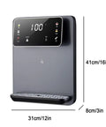 Wall Mounted Instant Hot Water Dispenser 2500W Boiler With Child Lock No Waiting 3 Second Heating 22L Per Hour Capacity For Home And Office Gray Finish Energy Efficient Quick Heat For Busy Kitchens And Offices