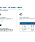 Choosing the perfect fan guide for AirPro Collection 52 Inch Five Blade Indoor Outdoor Ceiling Fan decked out for patio hangouts.