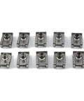 Heavy Duty Stainless Steel U Nuts Assortment Kit M4 M5 M6 M8 With Speed Clips For Chimneys And Auto Fenders Elastic Buckle Design For Firm Mounting Standard Screw Match Broad Vehicle Compatibility, stainless U nuts set