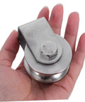 Stainless Steel Door Pulley Wheel Built Tough Track Roller for Sliding Gates Smooth Operation in hand view