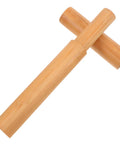 Poster Storage Tube With Caps For Docs And Artwork, Cylindrical File Organizer showing tube and cap detail, wooden texture