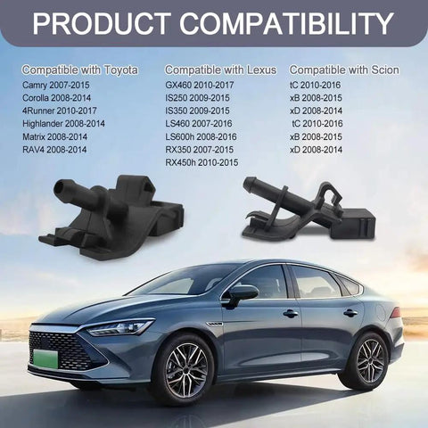 Compatible vehicles for Front Windshield Washer Nozzles Kit Two Pack Direct Fit Spray Jet Nozzles For Lexus Scion Toyota
