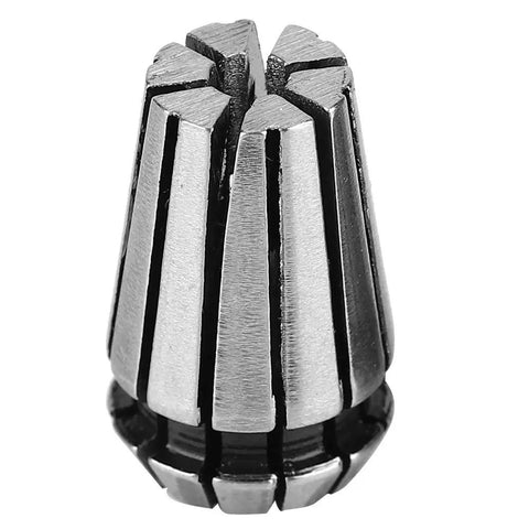 High Precision Cnc Milling Collet Set Made From Durable 65Mn Steel For Quarter Inch And Eighth Inch Shank Bits Close-Up View