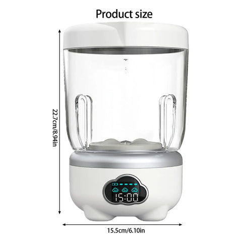 Mini Portable Washing Machine for Socks and Undies 1.6L Cordless USB Rechargeable Battery Operated size dimensions shown.