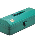 Mountain Tool Box Green, Compact 14.8 By 6.4 By 4.8 Inches Gear Box, durable green metal storage with handle and latch