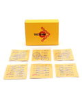 Tacshim 5/8x24 barrel shim kit for muzzle brake timing and alignment, 20-pack; yellow box with shim rings
