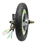 Killer 12 Inch 36V 500W Brushless Hub Motor Rear Wheel Conversion Kit With Pneumatic Tire And Disc Brake showcasing tire and wiring.