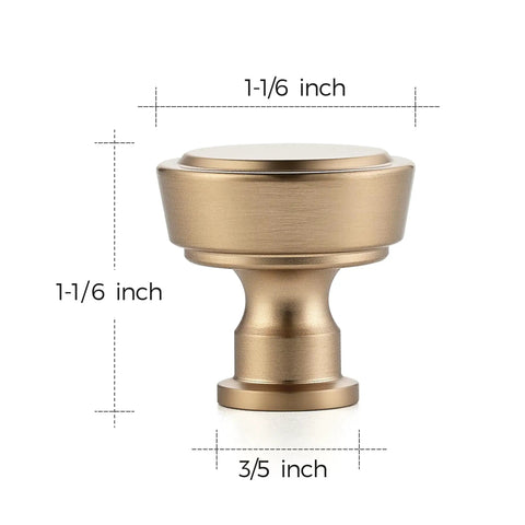 Drop Dead Gorgeous Champagne Bronze Kitchen Cabinet Knobs 30 Pack Heavy Duty Metal Drawer Pulls Solid Build Rust Resistant Finish No Sweat Install Cabinetry Refresh Kit