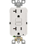 Self-Test GFCI Slim Pro Outlet With LED Indicator, Non-Tamper-Resistant, Automatic Ground Fault Protection And Internal Test, 3 Pack, White GFNT2-3W close-up