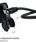 Portable 2L Mini Scuba Tank Kit With Backpack DOT Certified Regulator showing inhalation resistance adjustment switch