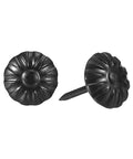 Top Tier Black Upholstery Tack Nail Pins Heavy Carbon Steel Furniture Repair Kit 50 Piece, decorative black thumbtacks.
