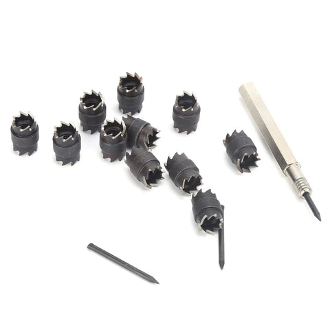 13-Piece Spot Weld Cutter Set 3/8 Inch Double-Sided Bits For Your Electric Drill Welding Tool Remover Kit For Stainless Steel Iron