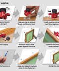 Step-by-step guide using Slot Marking Tool Set For Keyhole Slots And Hangers Without Measuring Or Templates No Guesswork Needed