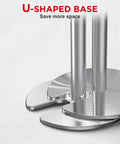 Heavy Duty Stainless Steel Stanchions Set Of Two With Retractable Belts And Four Way Secure Lock For Crowd Control Each Post Weighs About 17 Lbs