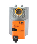 Gm230a 40Nm Damper Actuator For Hvac Ventilation Air Dampers, orange control unit with torque specifications and connections.