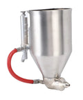 Industrial Grade Pneumatic Cement Mortar Sprayer With 6 Interchangeable Nozzles For Exterior Wall Textured Paint Plaster And Diatom Mud 3.5 Liter Large Capacity Stainless Steel Hopper Gun 1/4 Inlet Nipple rugged stainless steel hopper and air inlet hose.