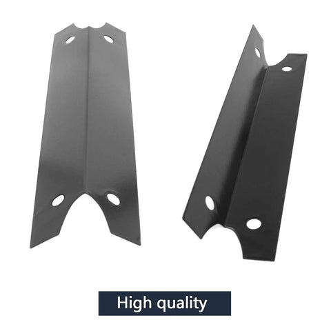 16 3/4 Inch Porcelain Steel Heat Shield Replacement For Brinkmann And Charmglow Gas Grills, black heat plates with holes