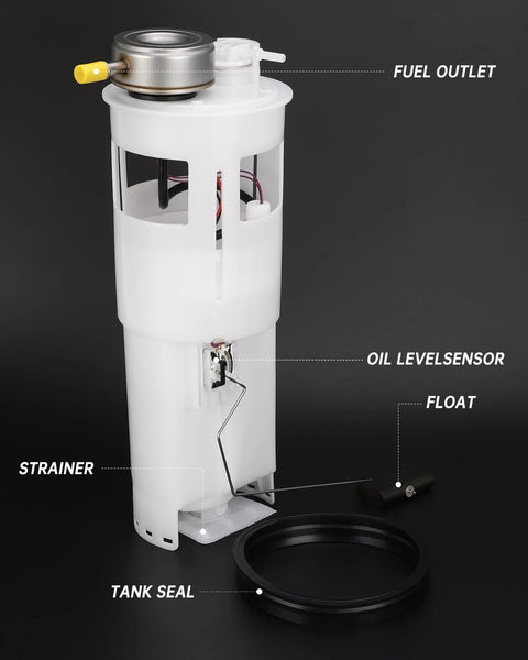 Electric Fuel Pump Module Assembly For Dodge Ram 1500 2500 3500 With 3.9L V6 5.2L V8 5.9L V8 And 8.0L V10 Engines Replacement E7138M SP7138M