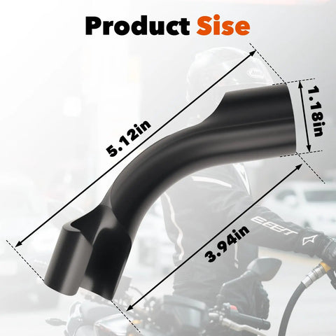 Rugged Heavy Duty Racing Fuel Jug Replacement Kit Hose Bender shown with dimensions for 5.5 Gallon Jugs Universal Fit