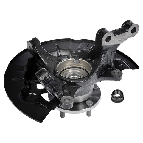 Left Front Steering Knuckle And Wheel Bearing Hub Assembly For 2012 Through 2017 Toyota Camry One Piece Replacement visible