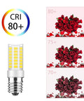 Dimmable 5W LED Microwave Light Bulb 450 Lumens Super Bright Daylight White 6000K Replaces 40W Halogen E17 Base Two Pack