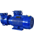 Industrial Beast Mode Compact Submersible Water Ring Vacuum Pump Featuring Slick Brushless Motor in blue color for smooth water circulation.