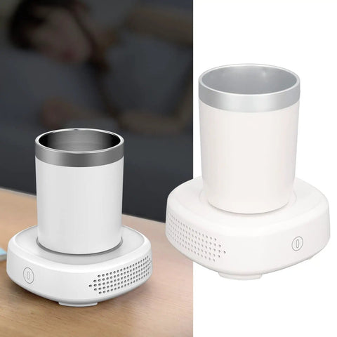 Dope Two In One Desk Drink Heater And Chiller With Matching Mug One Touch Switch 36 Watt Electric Cup Warmer Cooler for Coffee