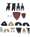 Storage Case 81-Piece Oscillating Saw Blade Kit With High Carbon Steel Multitool Blades Sanding Pads And Sand Papers