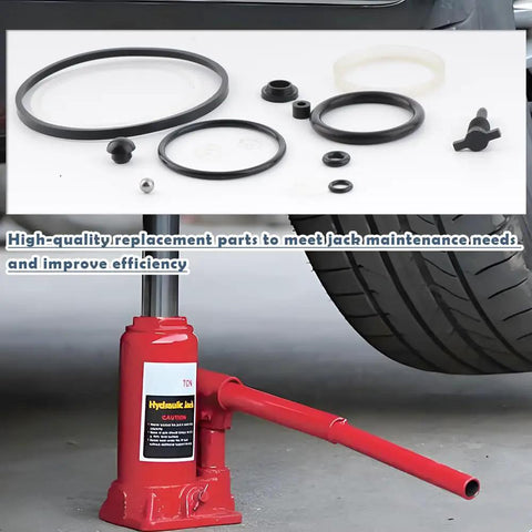 Vertical Hydraulic Bottle Jack Repair Kit For 16 Ton Jacks With Oil Seal O Ring Set to stop leaks and improve jack performance