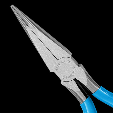 Five Piece Pliers Set With Tool Roll Pro Grade Heavy Duty Handyman Kit Forged High Carbon US Steel Laser Heat Treated Teeth Blue Grips Includes 9.5 Inch Tongue And Groove Pliers 7 Inch Diagonal Cutters 8 Inch Long Nose 6.5 Inch Slip Joint