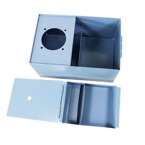 Powerful 90W Submersible Coolant Pump Kit For Lathe And Milling Machines with steel tank housing and compartments for cooling.