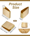 Golden Brass Habaki Collar Clip For Samurai Swords Ferrule Handguard Katana Wakizashi Tanto Blade Protector size details