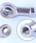 2PC Rugged Male Thread Rod End Bearings SAL14T/K M14x1.5 PTFE Composite Self Lubricating Heim Joint showing male threaded end.