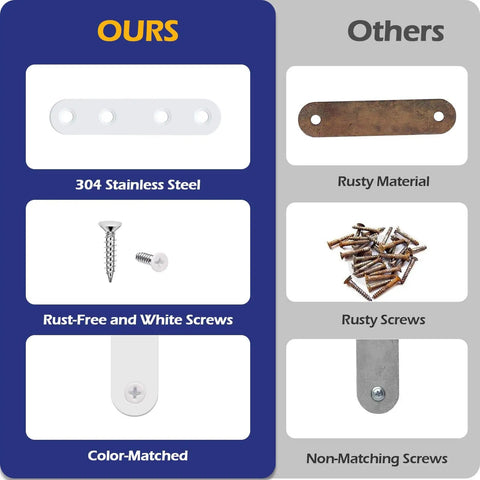 Dead Nuts Secure 12 Pack White Stainless Steel Corner Braces With 48 Screws For Heavy Duty Furniture Reinforcement And Easy Home Improvement Fixes All Year Round
