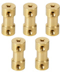2.3mm To 4mm Shaft Coupler Set For Motors And 3D Printers Brass Joint Connector Motor Shaft Extension For RC Cars Boats And DIY Projects L20XD9 Beefy Heavy Duty brass couplers set