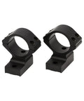 Drop In Ready One Inch Mid Profile Scope Rings For Tikka T3 And T3x Rifles Heavy Duty Aluminum build with a matte black finish.