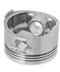 Close-up of piston from the 150CC Top End Rebuild Kit With 57.4MM Bore Piston Ring Gasket And Spark Plug for 4 Stroke Engines 152QMI 157QMJ.